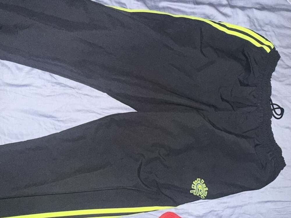 Adidas X Always Track Pants Black Semi Solar Slime